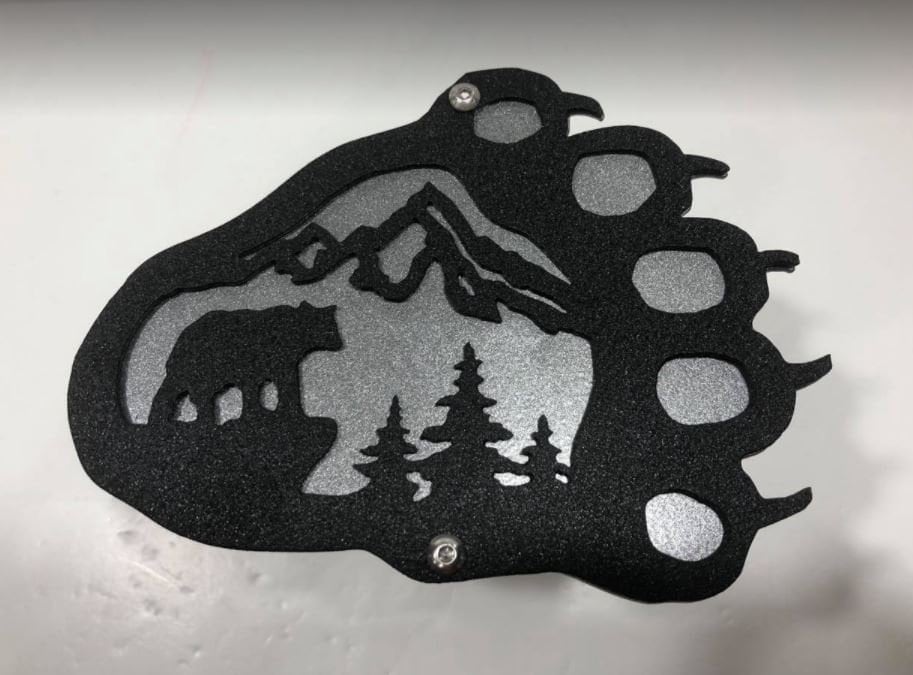 Bear Paw Mountain Scene Hitch Cover