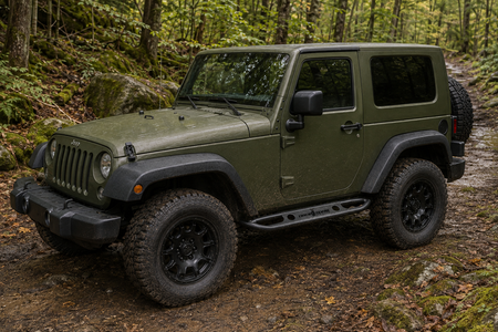 Drop Zone Running board on a 2 door Jeep