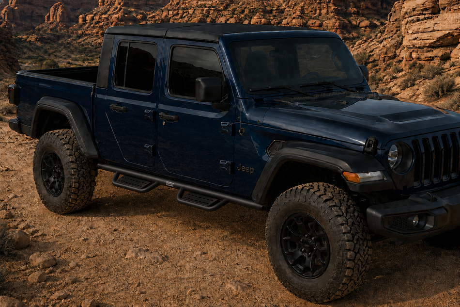 Perforated Drop Step Running Boards for Jeep Wrangler JL