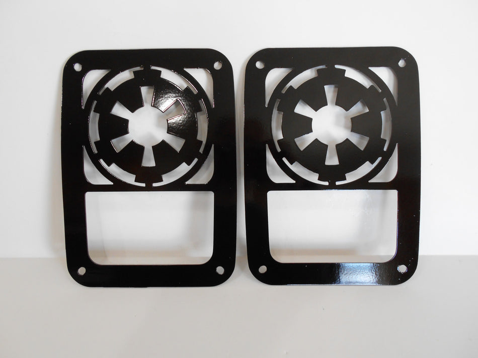 Imperial Tail Light Guards for Jeep Wrangler TJ & JK; JL-Halogen Lights Only